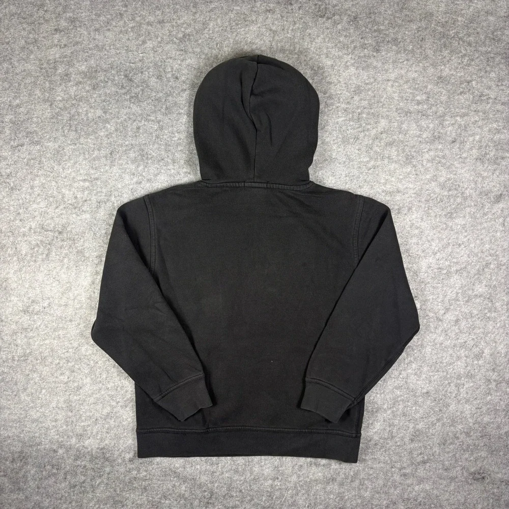 Gap Kids Arch Logo Hoodie Faded Black Embroidered Pullover Sweatshirt XXL 13YRS
